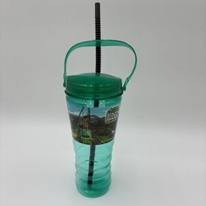Busch Gardens Tampa Iron Gwazi Reusable Souvenir Cup with Straw